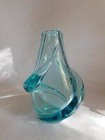 Miloslav Klinger (1922-1999) Blue Glass Vase, Zelezny Brod Sklo Glassworks