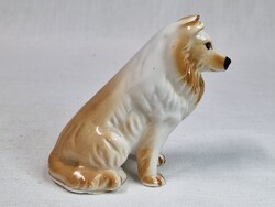 Ritka porcelán kutya figura hibátlan állapotban 7 cm. magas
