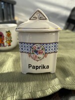 Old Czechoslovak Porcelain Spice Jar