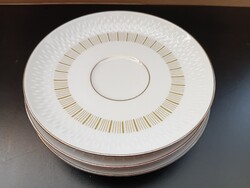 Retro white-gold Edelstein Marselisborg porcelain 4-piece coaster set