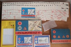 Rare Collector's Item! Polikresz I. and II. Complete Retro KRESZ Game Set (Works, 1-180 pages)