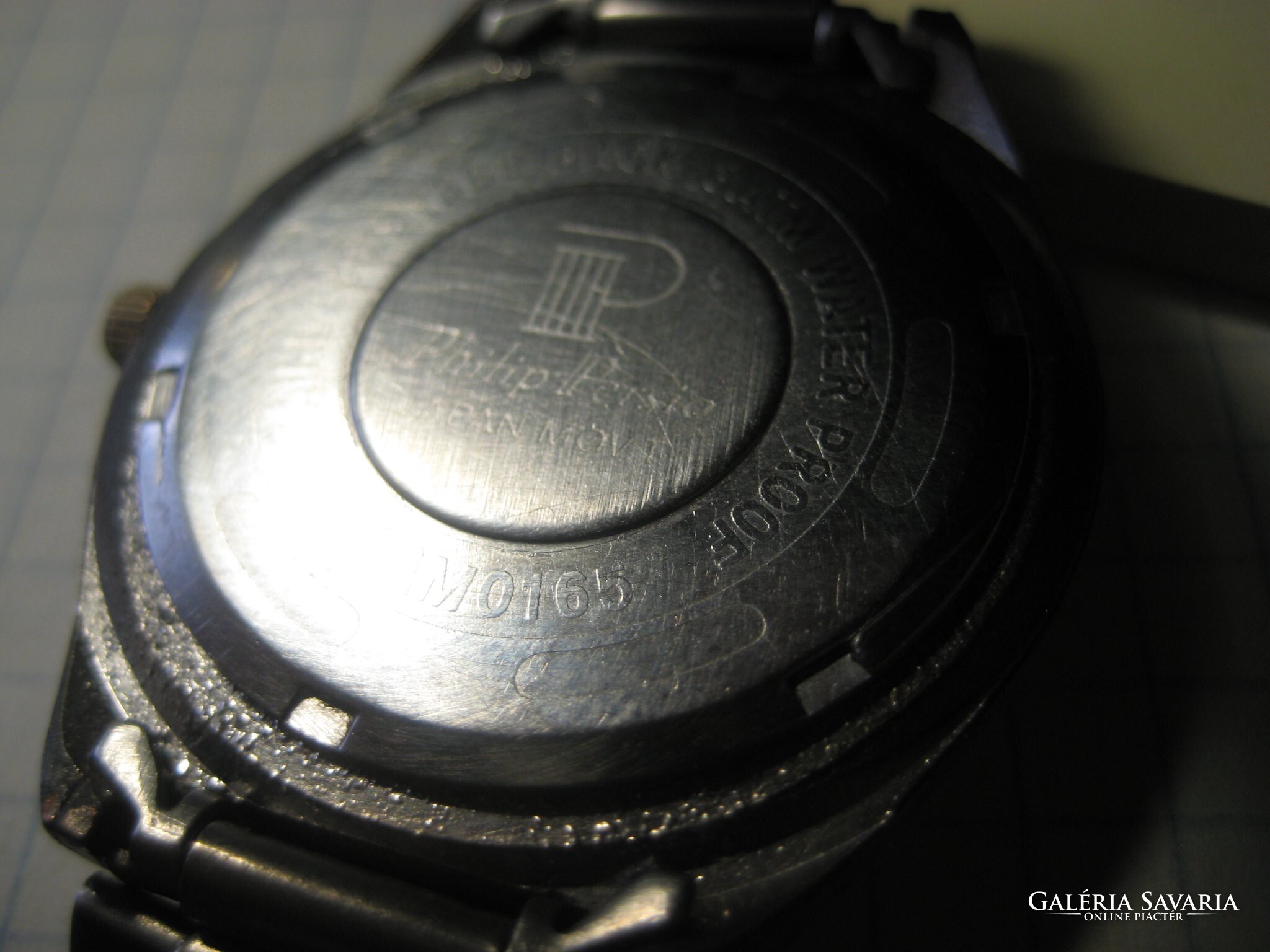 Philip PERSIO Steel watch. Quartz. | Drouot.com