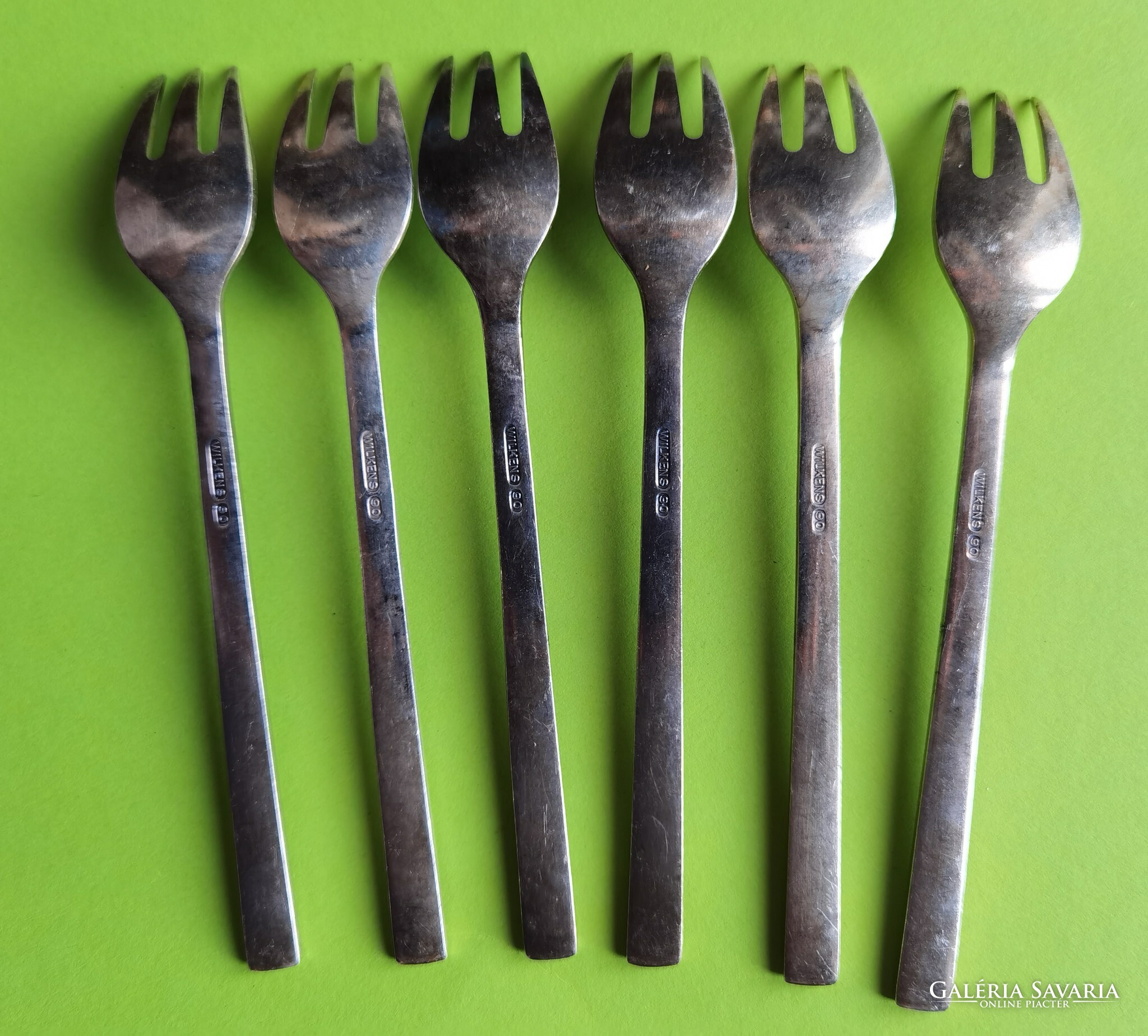 Vintage wilkens 90 silver plated art deco cake forks Silver Galeria Savaria online marketplace Buy or sell on a reliable quality online platform