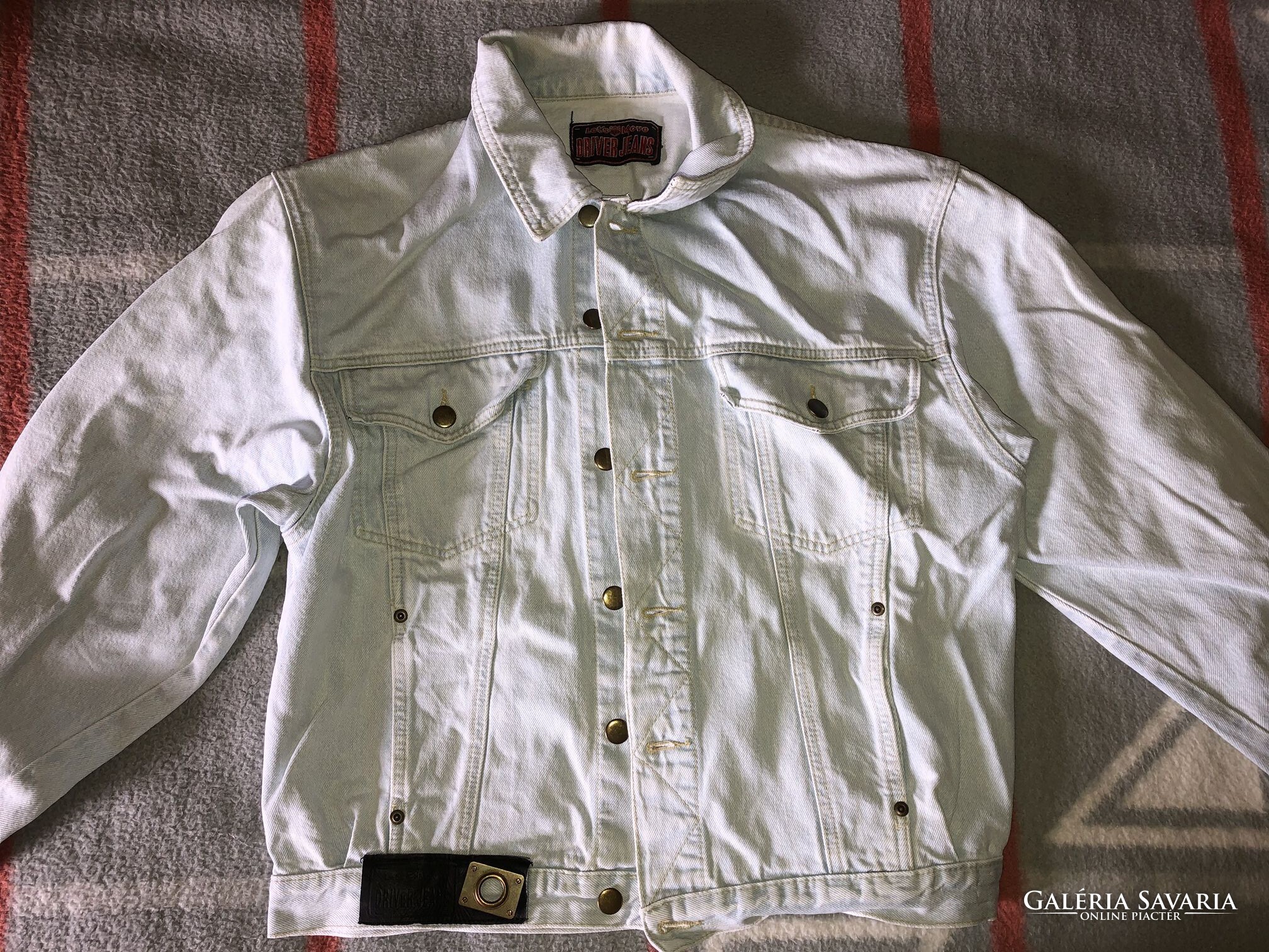 Vintage white sale denim jacket