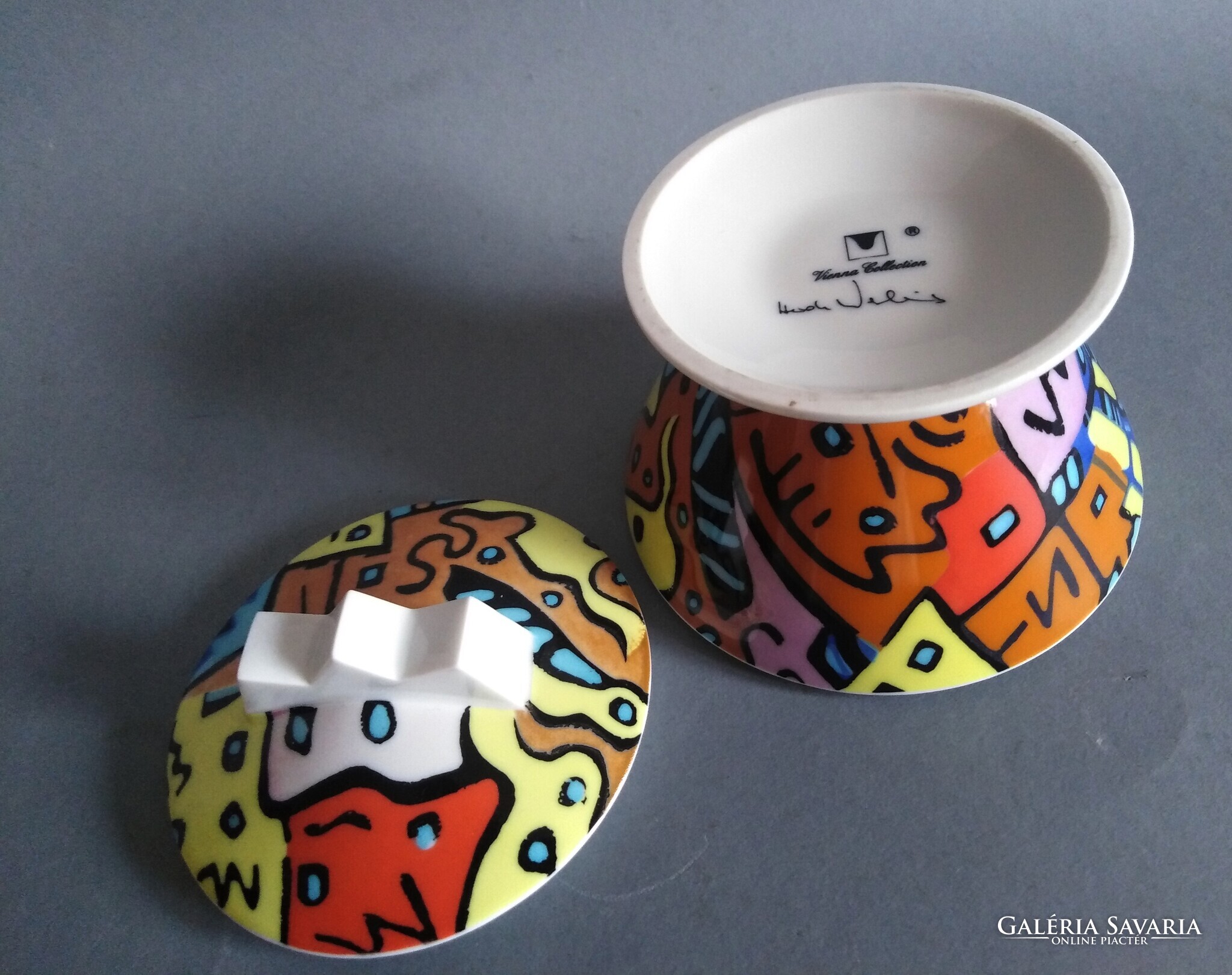 Heide warlamis 'vienna collection' pop-art/postmodern sugar bowl