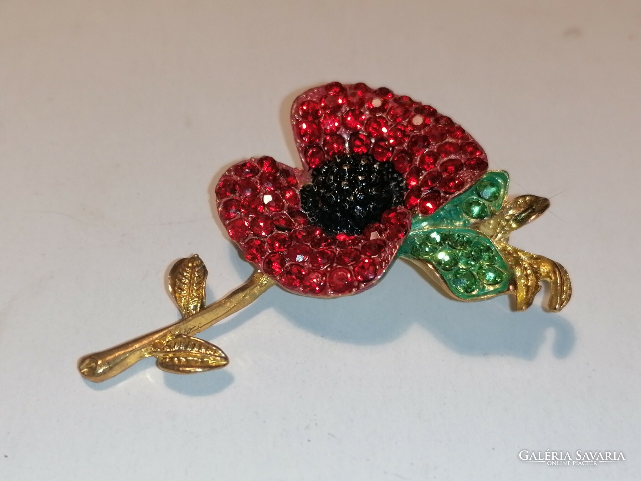 Swarovski poppy best sale brooch