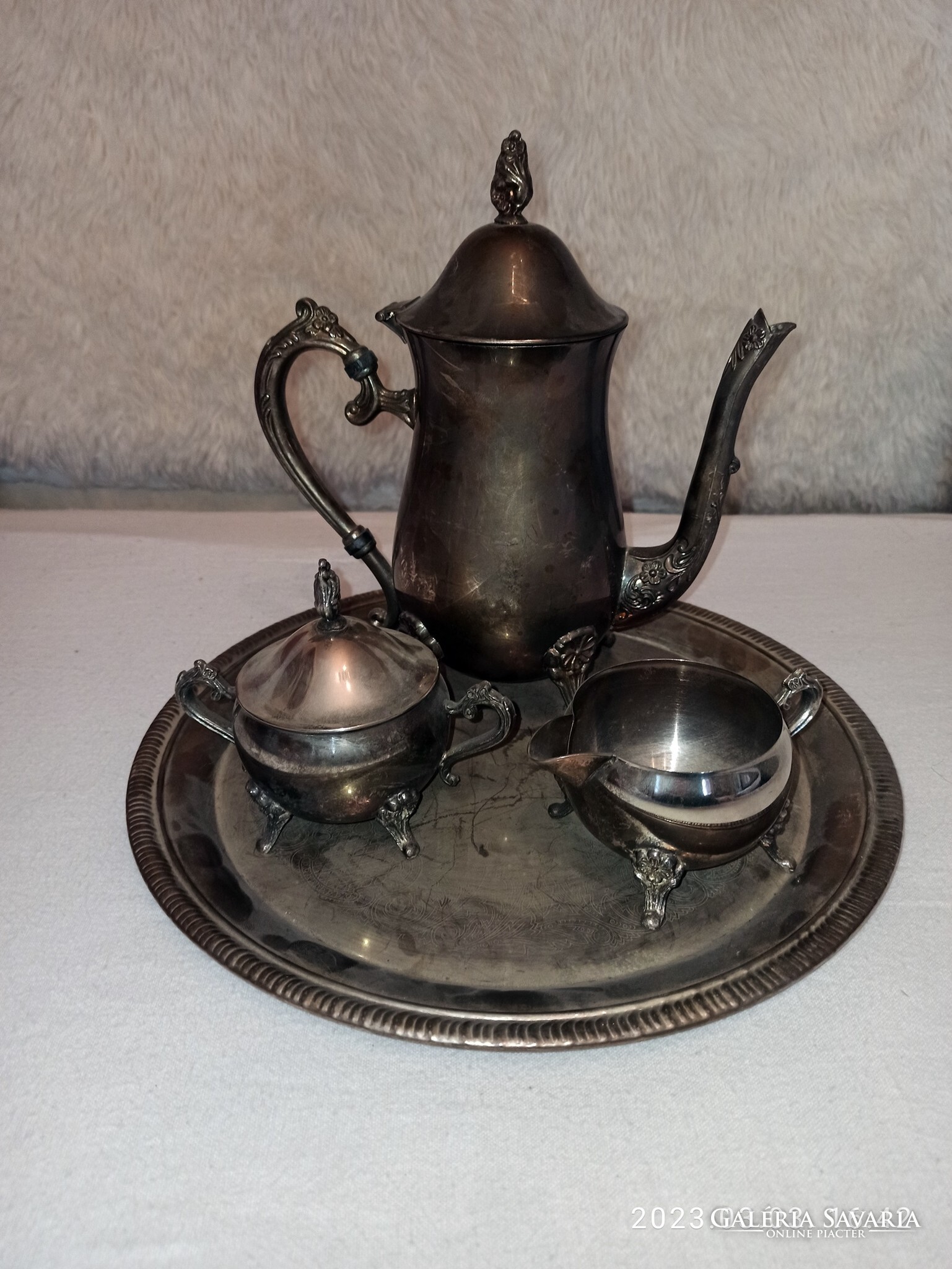 Vintage oneida silver 2025 tea set