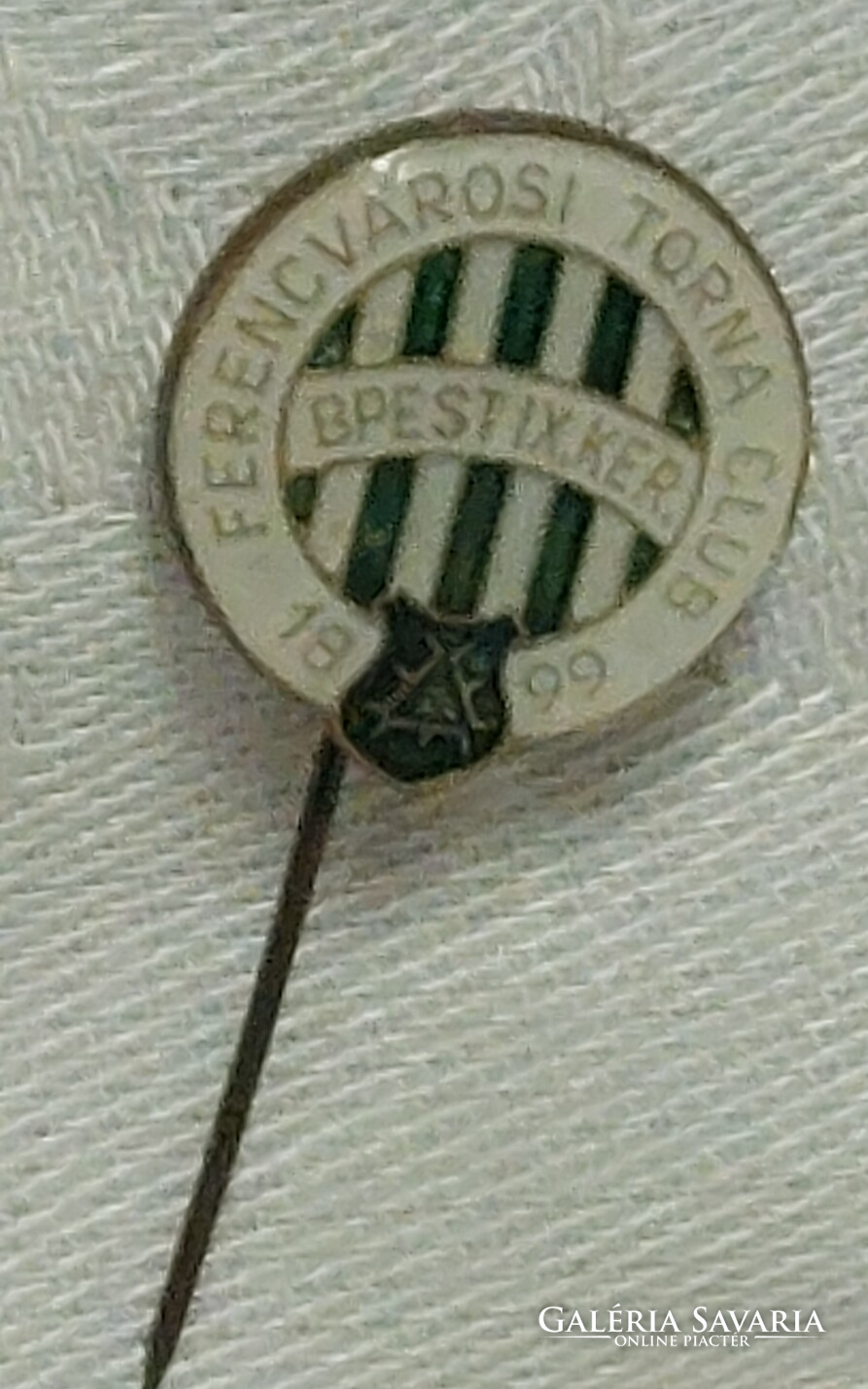Antique Ferencvarosi TC Budapest Torna Club Bajnok FTC Football Crest Pin  Badge