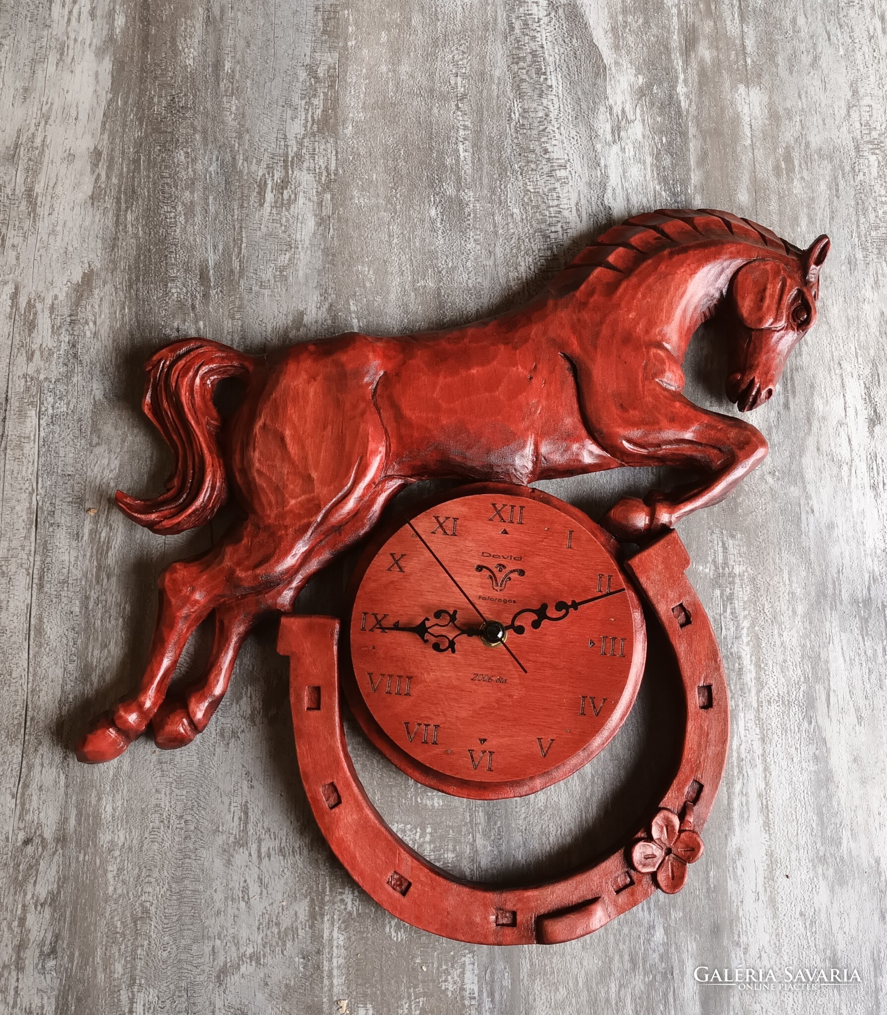 Horse clock horse clock wooden clock horse gift horse product horse