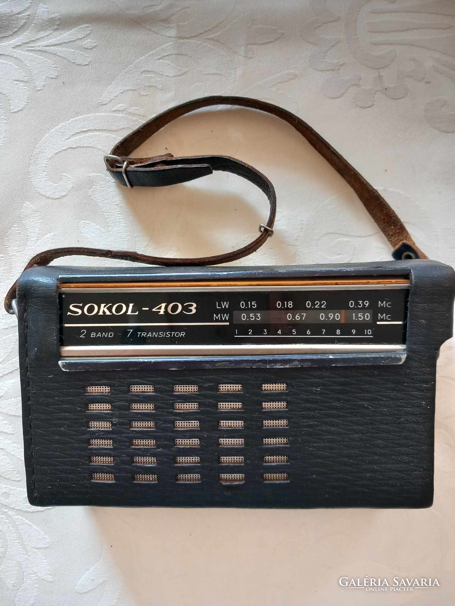 Sokol Vintage Portable Russian Transistor Radio