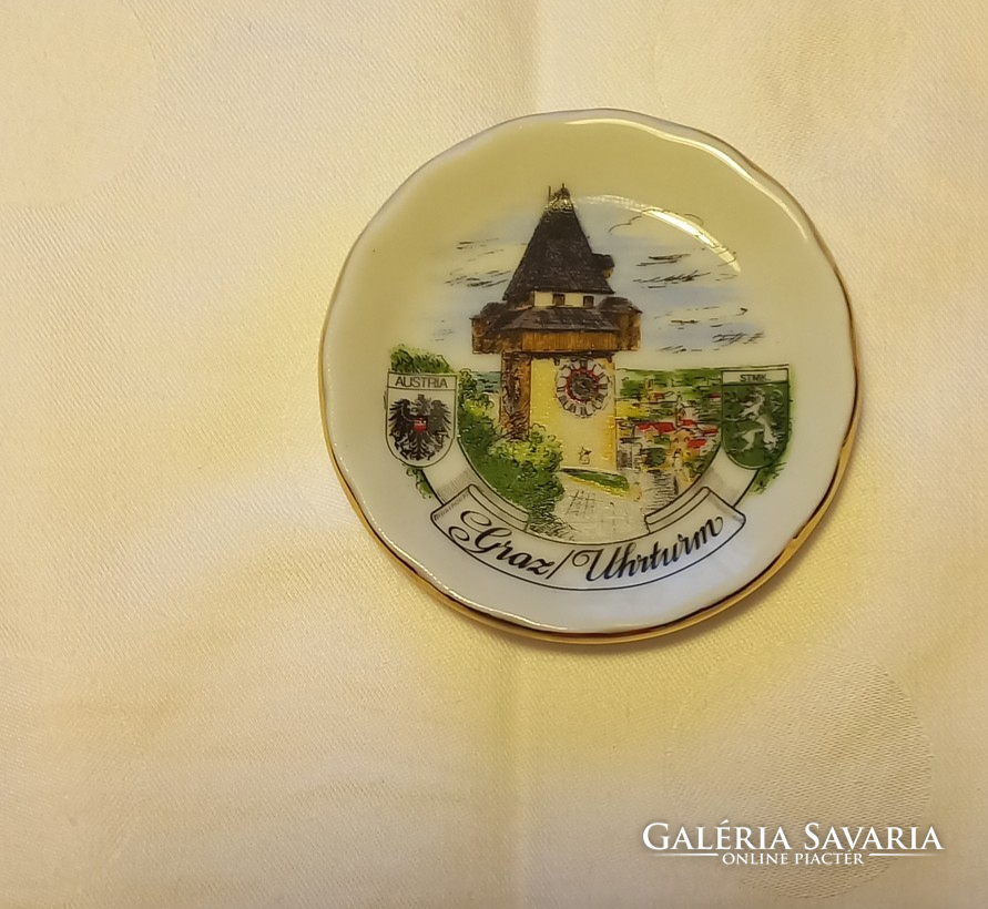 Commemorative plate graz clock tower Porcelains Galeria