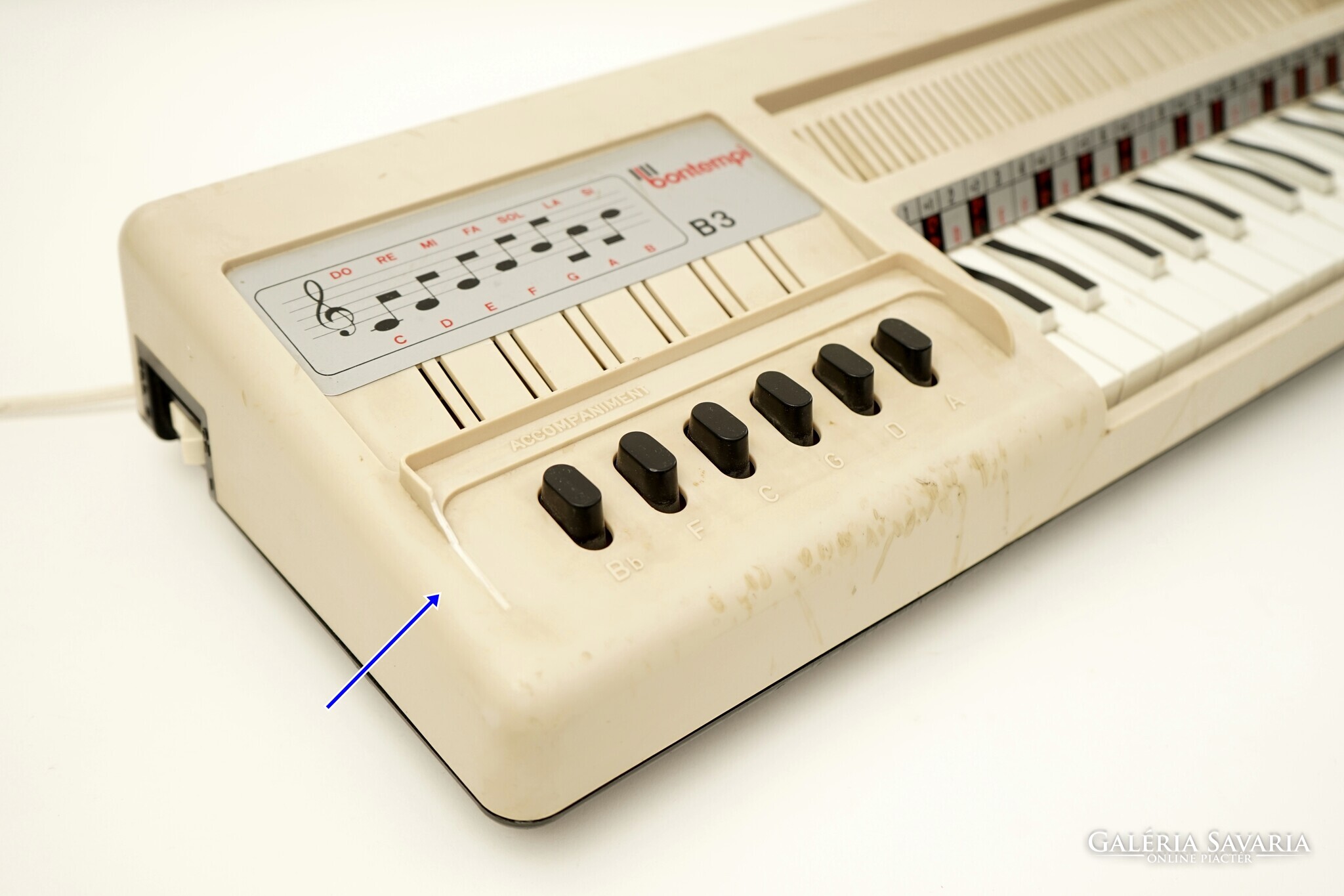 Keyboard Alfa Bontempi Mid Century Italian Bontempi B3 Synthesizer