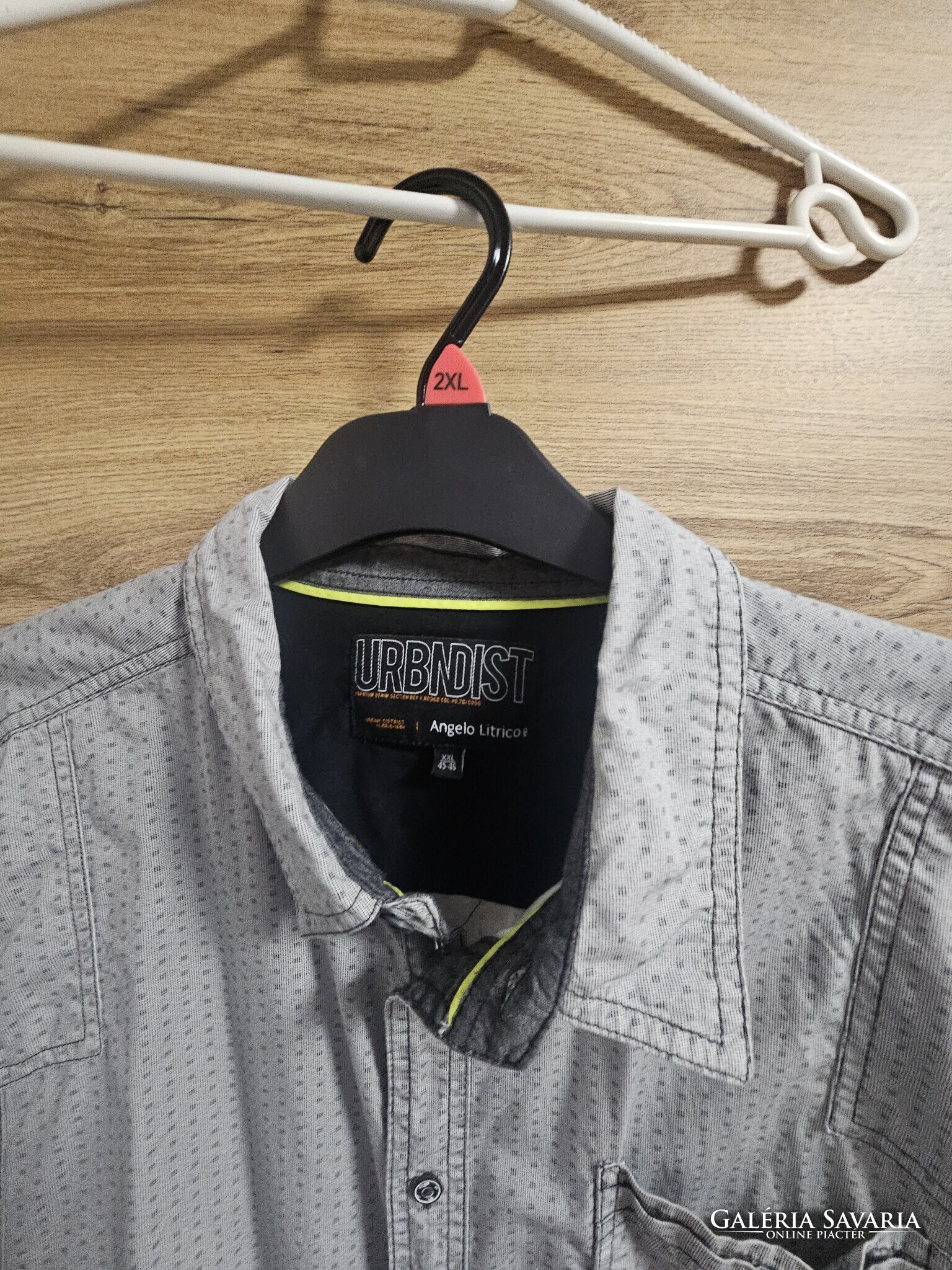 C&a angelo litrico urbndist xxl gray patterned men's shirt