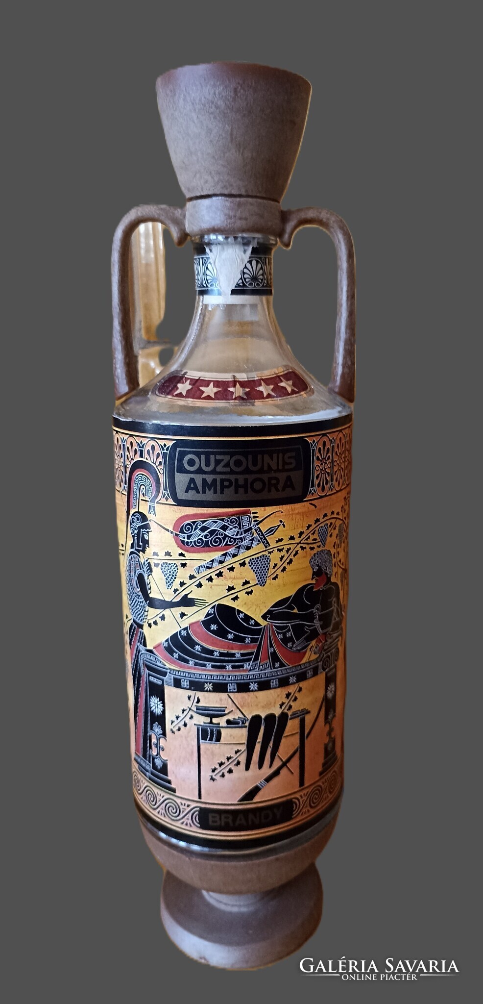 ouzounis amphora brandy Greek Red Wine Bottle Vintage 【公式通販】