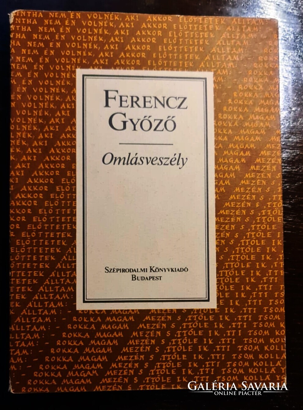 Petri Györgynek dedikált Ferenc Győző kötet 1989 - Gyűjtemény | Galéria ...