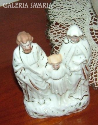 Antique Holy Family statue (numbered)