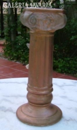 Antique putto ceramic candle holder