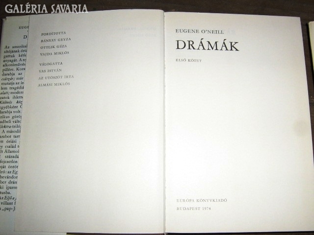 Eugene O'Neill: Dramas I-II