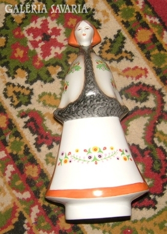 Aquincum porcelain. Woman in folk costume.