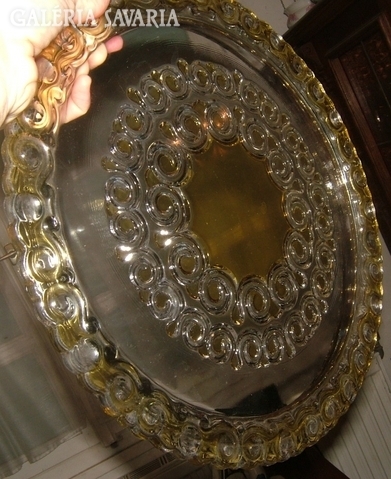 Antique wonderful cookie in glass serving bowl + cake holder