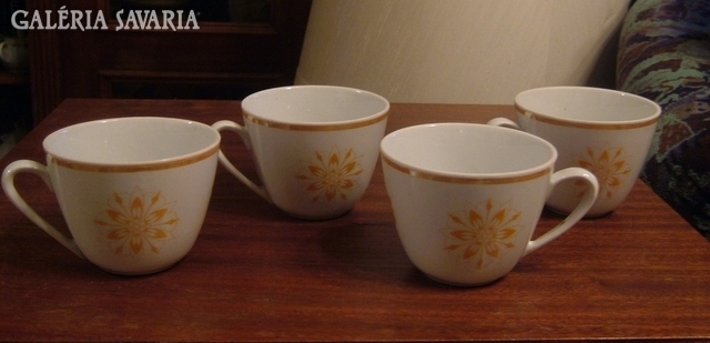 Antique Zsolnay tea cups - 4 pcs