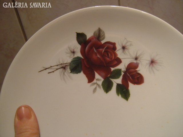 Set of 5 flower-patterned Bavarian cake plates