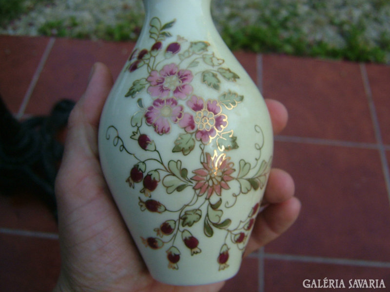 Zsolnay Fajansz  öblös váza