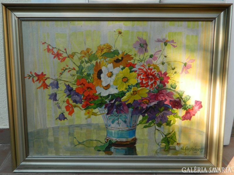 Anna sophie gasteiger 1877-1954: still life with flowers