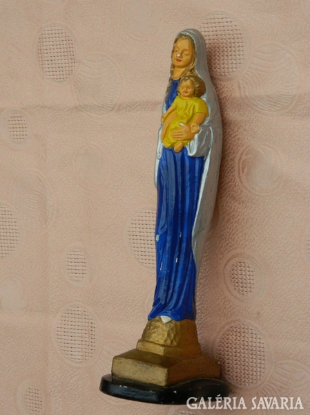 Antik Madonna szobor : gipsz Szűz Mária -kegytárgy