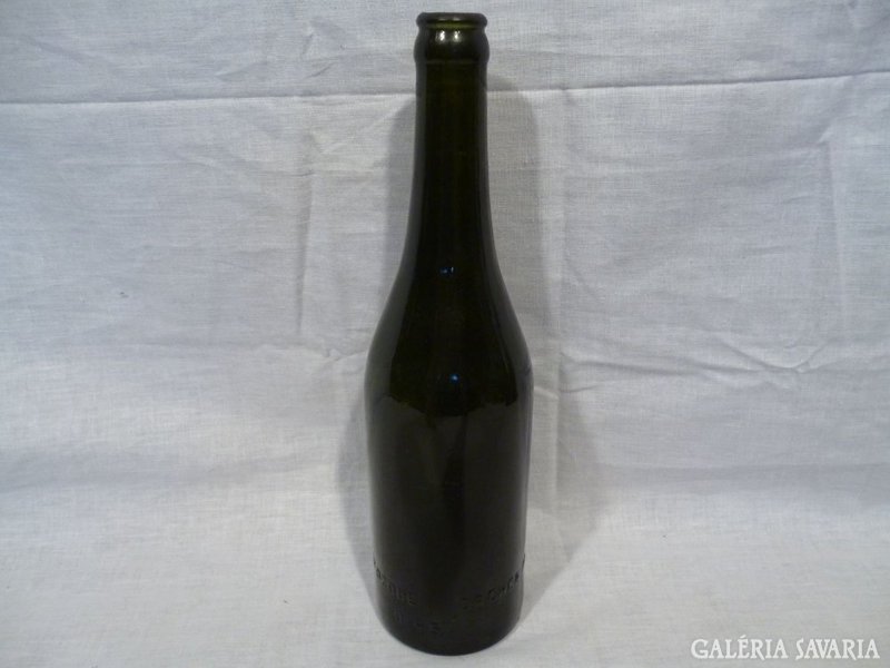 4751 L4 Régi HAGGENMACHER üveg sörös palack 27 cm