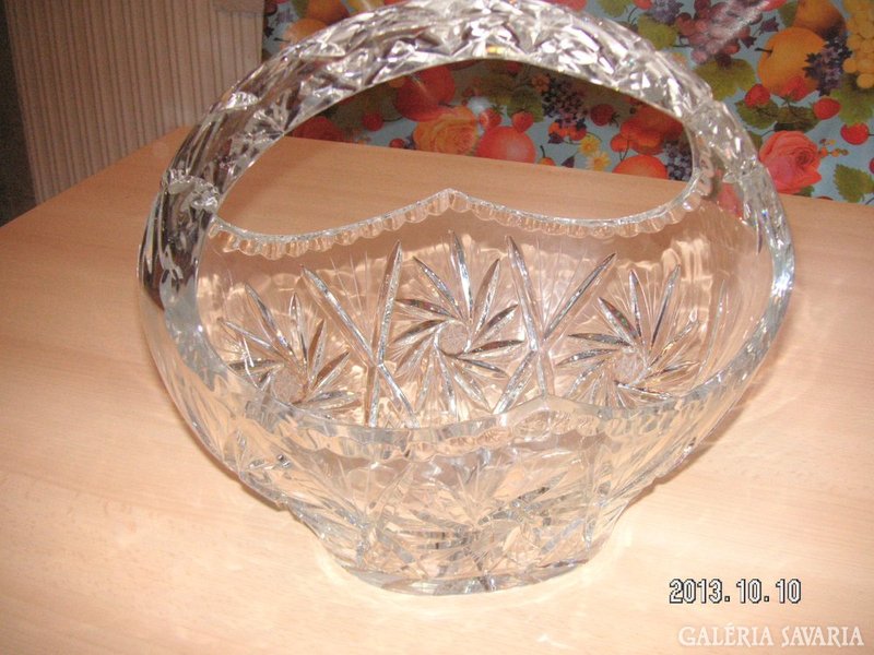 Huge crystal basket