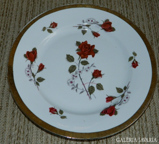 Huge wonderful polish serving bowl - rose pattern