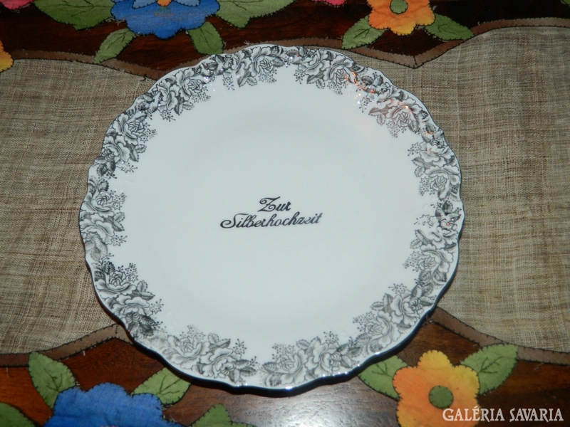 Bavarian decorative plate for silver wedding