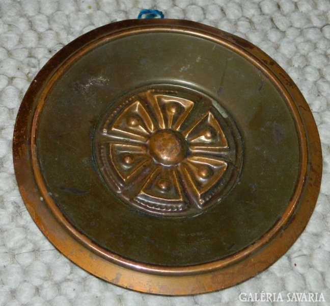 Old craft copper wall plate