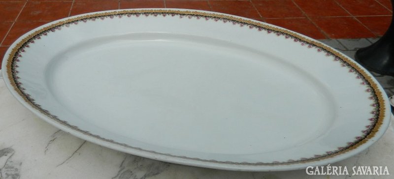 Huge antique ca. 100-year-old numbered steak dish