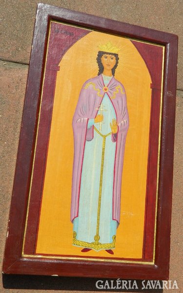 Hand-painted Byzantine icon painting: g. Hartinger