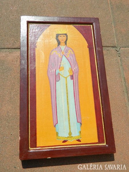 Kézzel festett bizánci ikon festmény : G. Hartinger