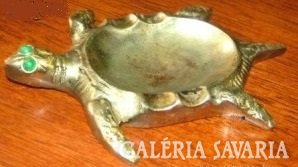 Copper turtle ashtray