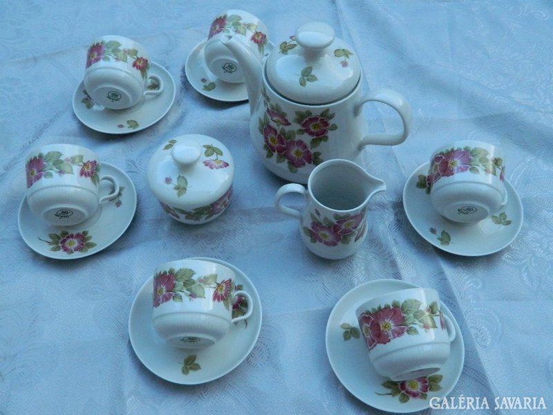East German kahla tea set with floral design