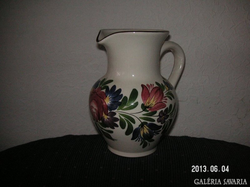 Signos, ceramic jug, in good condition, hand painted, 18 cm