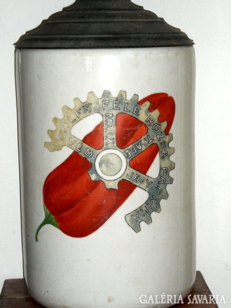 Antique 1870. Pálfy Szeged paprika jar 60cm