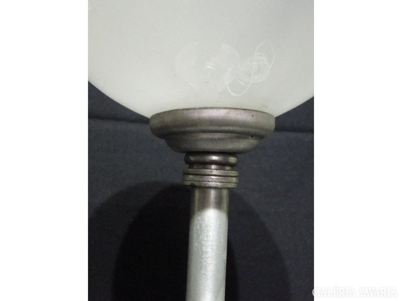0597 Régi különleges üvegburás állólámpa