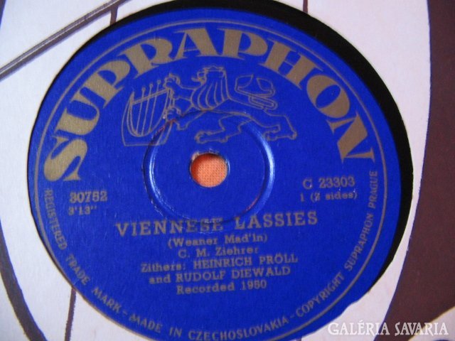 Supraphon lemez 1950-ből