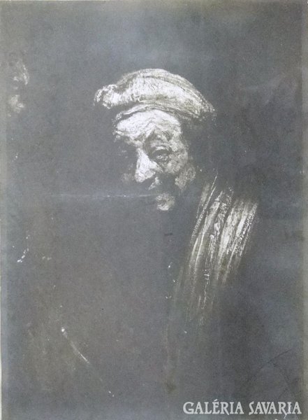 8262 Antik jelzett Rembrandt repro