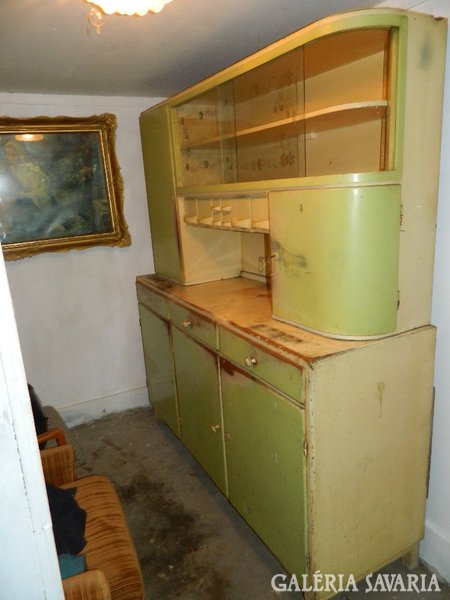 Antique folk kitchen cabinet