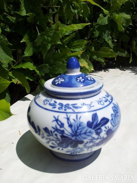 China blue blue sugar bowl