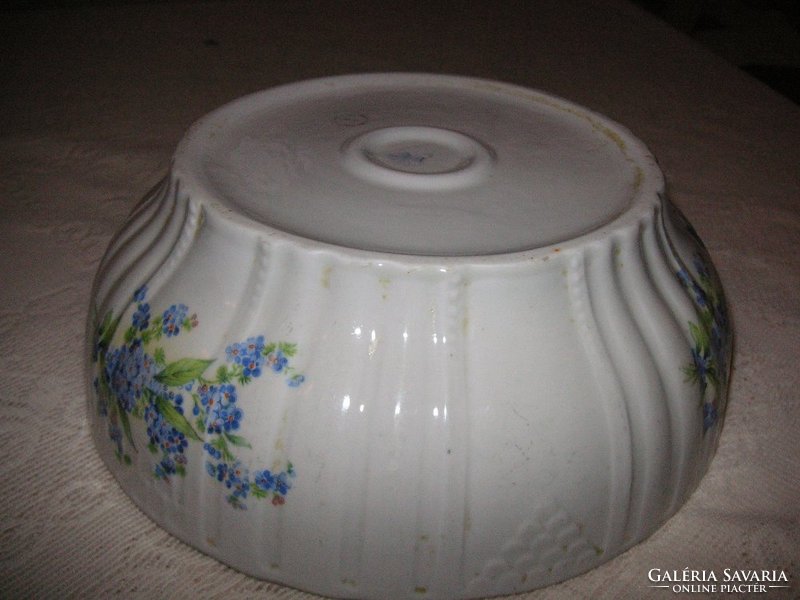 Zsolnay soup bowl, forget-me-not 22 cm