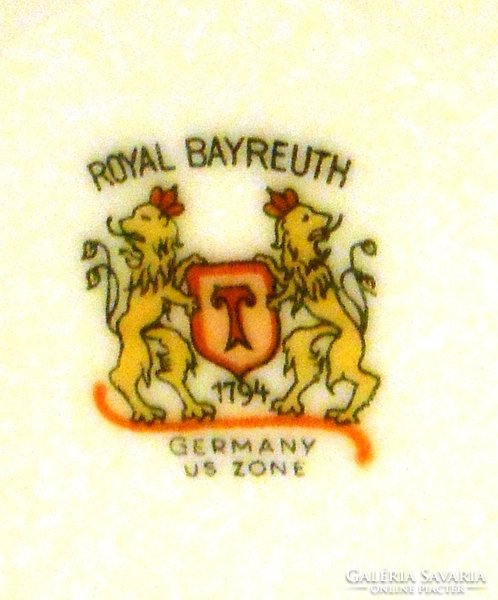 Royal Bayrouth Germany US Zone tányér