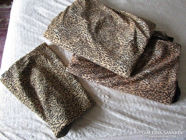 Sexy panther velor plush bedding set of three pieces