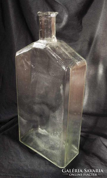 Szép régi 100 éves nagy  méretű üveg 30 cm